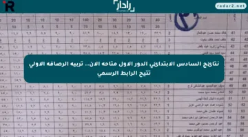 نتائج السادس الابتدائي الدور الأول متاحة الآن.. تربية الرصافة الأولى تتيح الرابط الرسمي
